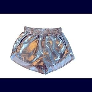 Metallic Silver Shorts Size Small